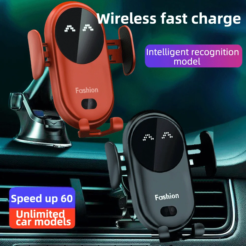 10W Wireless Charger Car Mount for Air Vent Mount Car Phone Holder Rotating Intelligent Infrared Fast Wireless Charging Charger - ANKUX Tech Co., Ltd