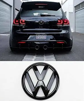 

Negro Brillo Gloss 110mm Rear Boot Badge Emblema para Golf MK6 2009-2012