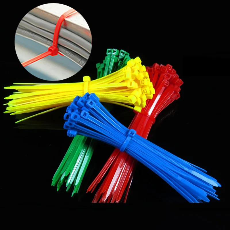 Bridas de nailon para cables eléctricos, de suministro organizador de bridas, autobloqueo, piezas - AliExpress Mejoras para el hogar