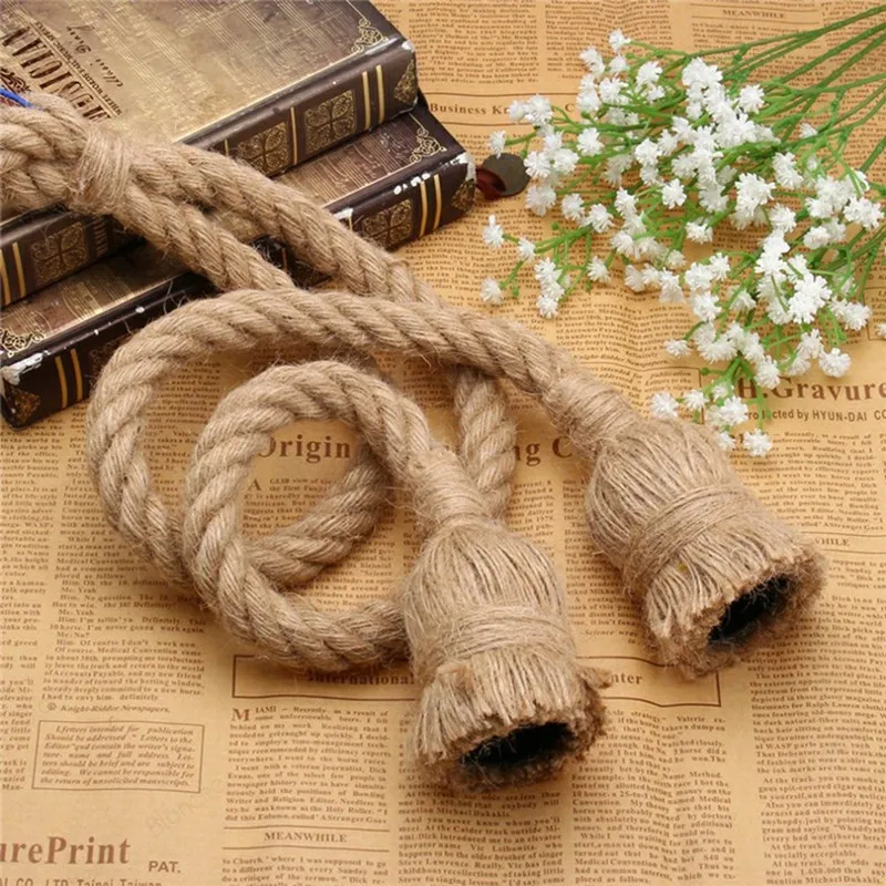 Thick Hemp Rope for Ceiling, Handmade Jute Rope, Vintage, Decorative  Thickness, Chandelier Tied Rope, DIY, 12-30mm - AliExpress