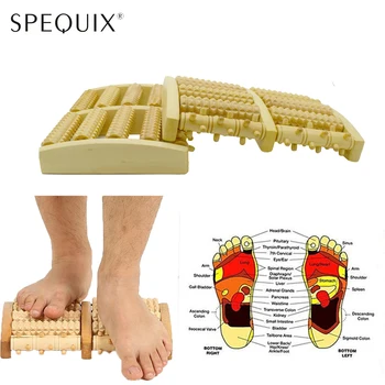 

Dual Wooden Foot Massager Roller Relieve Plantar Fasciitis Heel Arch Pain Stress Relief Feet Massage Foot Care Tools