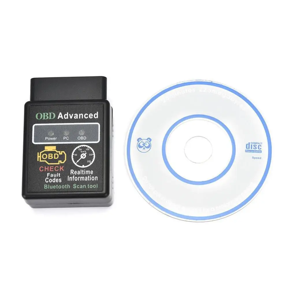 

HH OBD ELM327 Bluetooth OBD2 OBDII CAN BUS Check Engine Car Auto Diagnostic Scanner Tool Interface Adapter For Android PC