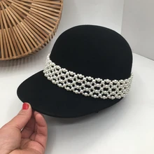 Роскошный Британский Конный светильник, Черная бейсбольная кепка, шерстяная серая жемчужная маленькая модная кепка han edition