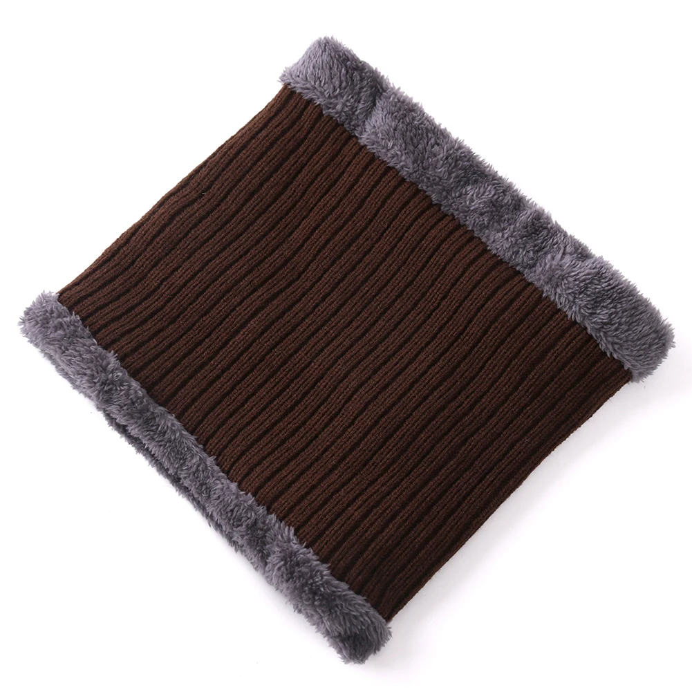 Cozy Fur-Lined Winter Beanie Cap with Brim - Unisex Knitted Hat
