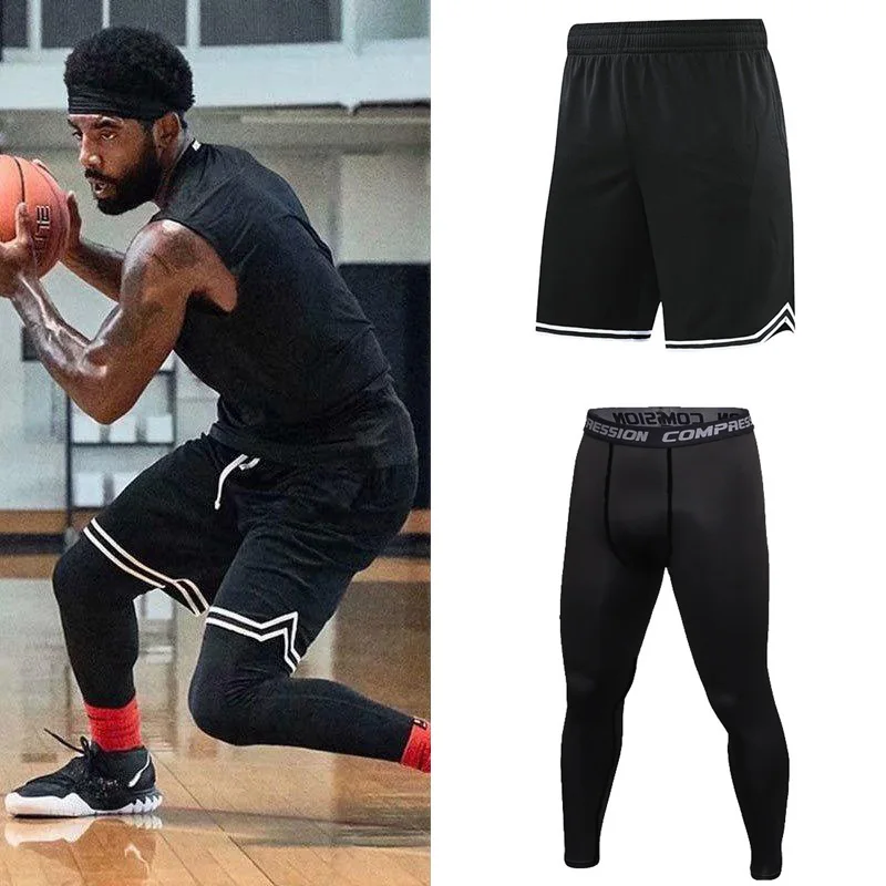 Men 3pieces Basketball Shorts With 
