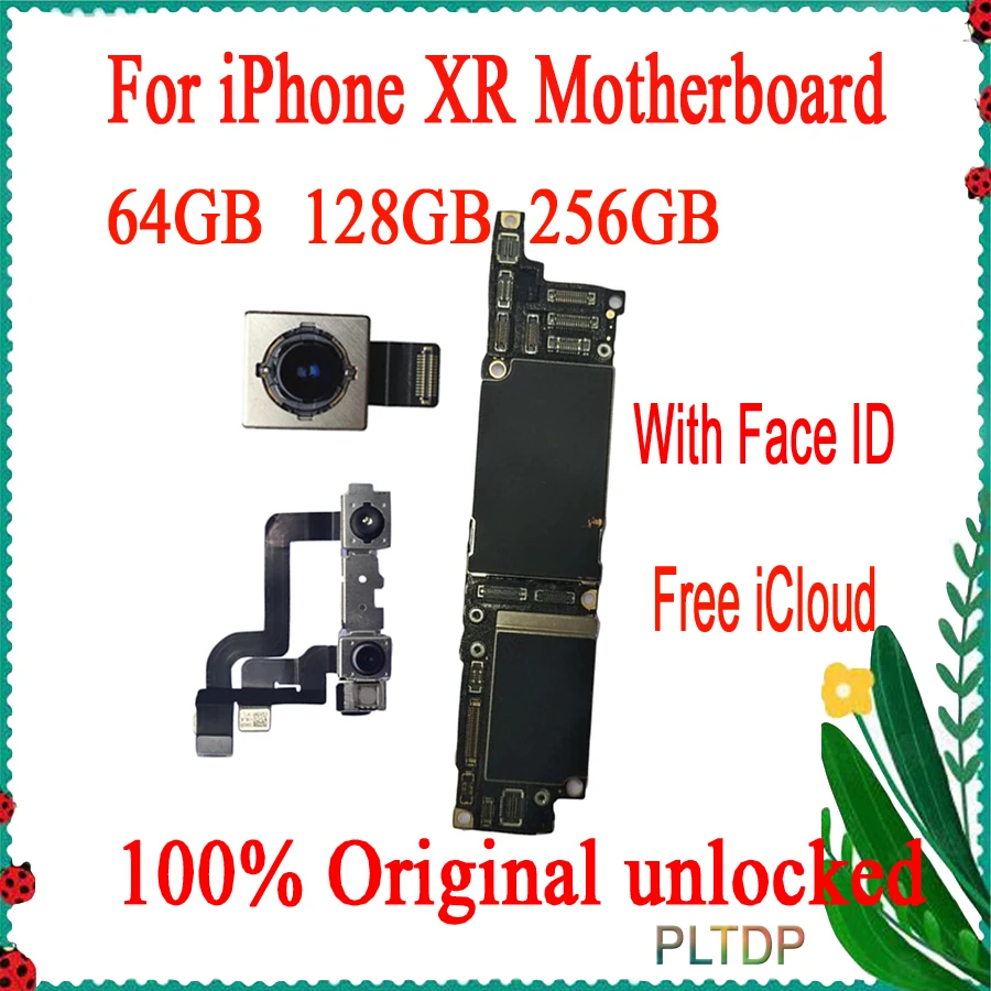 

100% Original Motherboard For iPhone XR Original main board With/No Face ID Free iCloud ,Logic Board With Full Chips