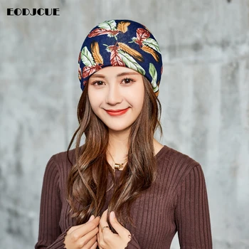 

Fashion Winter Women's Knitted Hat Caps Scarf Warmer Winter Hats For Female Skullies Warm Beanies Cap