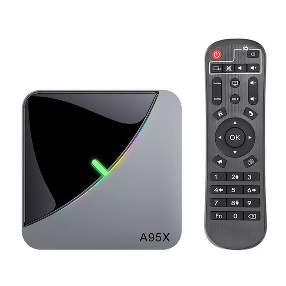 ТВ приставка A95X F3 AIR на Android 9 0 декодирование 8K медиа плеер Смарт Amlogic S905X3 4 ГБ/64 ГБ 2