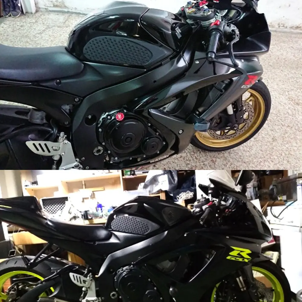 Для Suzuki GSX-R GSXR600 750 2006 2007 мотоциклетные противоскользящие накладки на бак 3M Сторона газа Колено сцепление тяговые колодки протектор наклейки