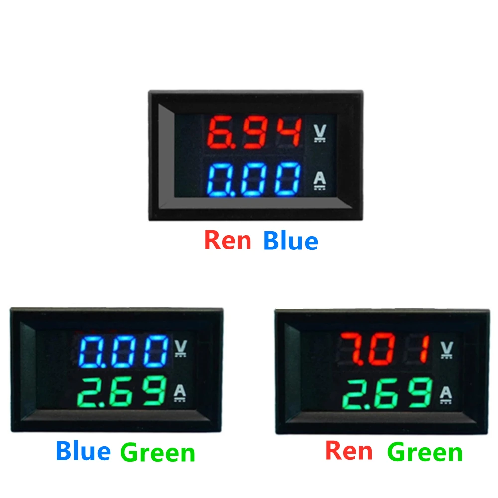 Measuring Device Stability DC100V LED Display Current for Car Display Color: red + red 