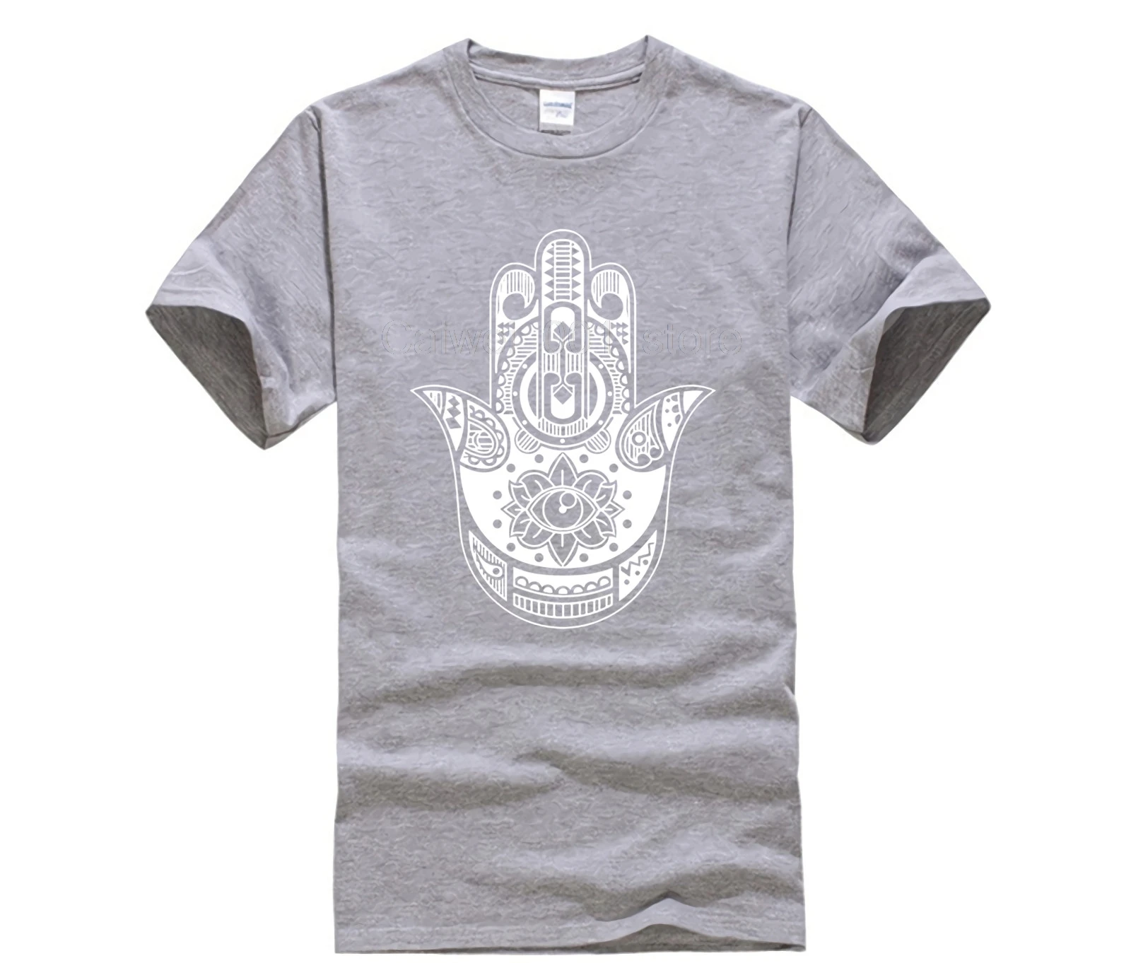Новая летняя мужская повседневная футболка с принтом Хамса Hand Boho Kitsch Khamsa Defend Evil Eye