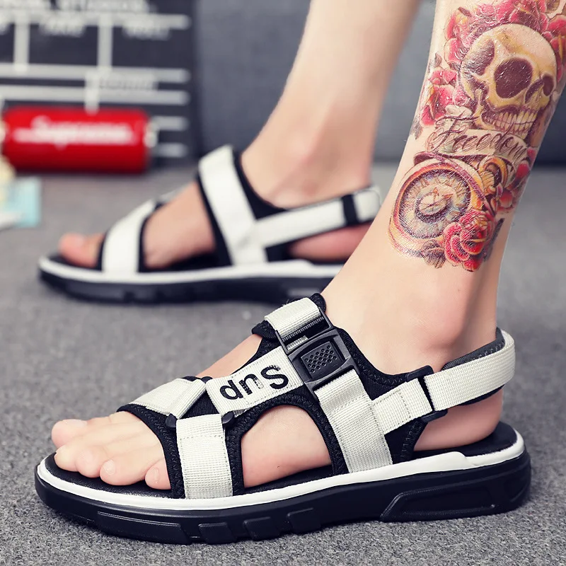 

Summer Slipper 2019 New Style Sandals Men's Sandals Herringbone Slippers Summer Korean-style Trend Casual Fashion Outdoor