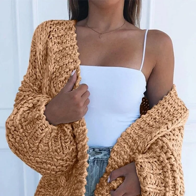 

2020 New Style for Autumn and Winter Elegant Loose All-match Sweater round Neck Solid Color Long Sleeve Sweater vintage sweater