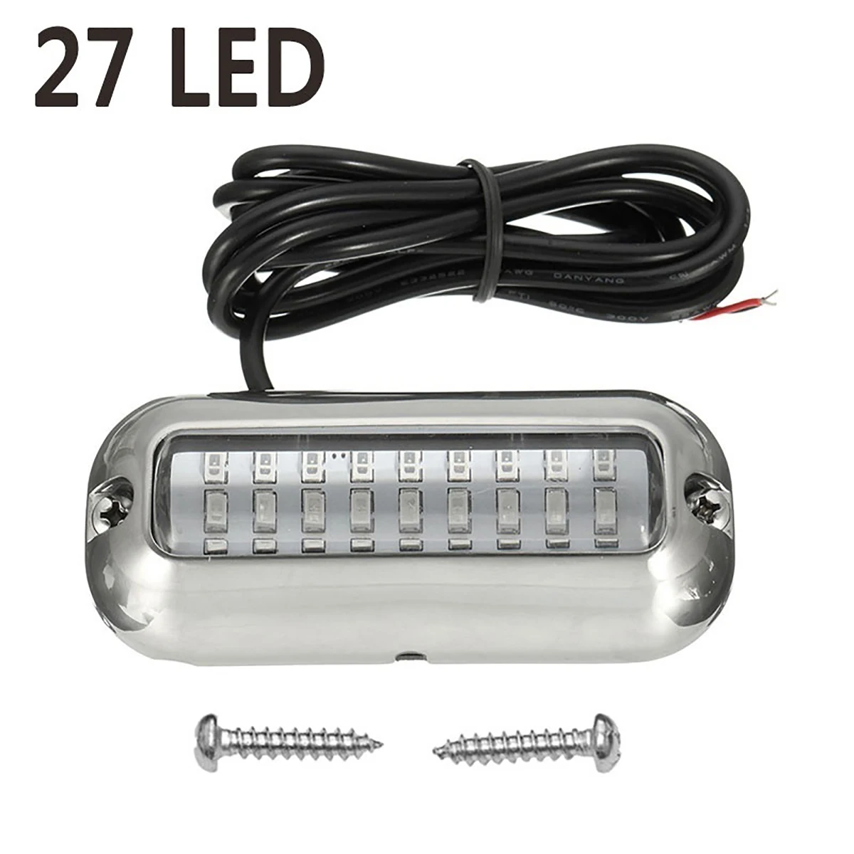 Billige 50W Edelstahl Fischerboot LED Unterwasser Ponton Ozean Schiff Strahl Yacht Heck Angeln Flut Nacht Licht Pool Zubehör