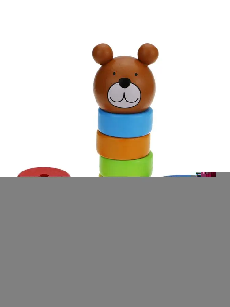 Строительные блоки Beat деревянные игрушки-головоломки игрушки для младенцев Радужная башенка игра научное образование игрушка immber Daruma