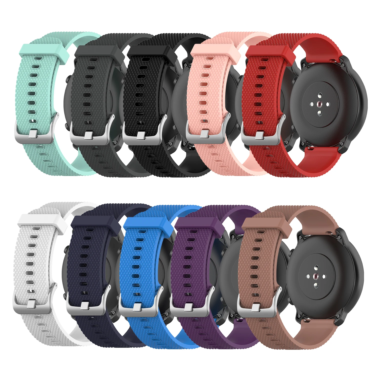 Новинка для Huami Amazfit GTR 42 мм ремешок Текстура Смарт силиконовый ремешок для часов Ширина 20 мм спортивные часы аксессуары для LG для samsung