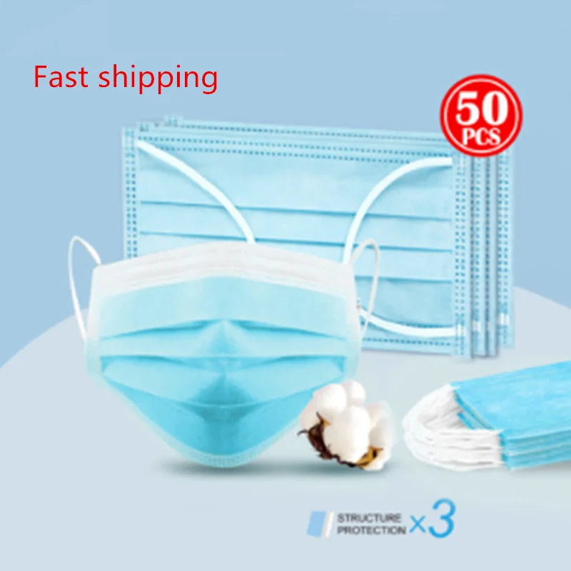 

Profession Kids Mask 50Pcs Body Painting Mask 3M Gas Mask PM2.5 Disposable Elastic Mouth Soft Breathable Face Mask N95