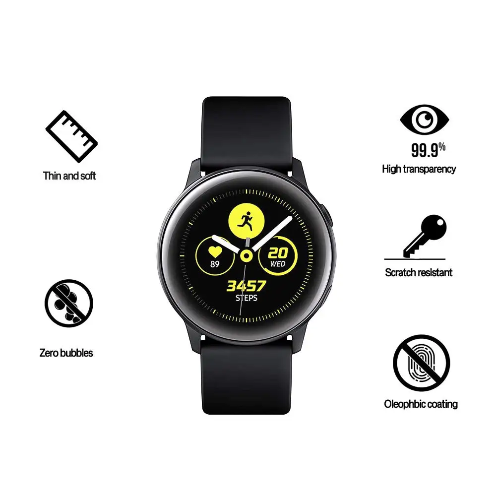 Защитный чехол для samsung galaxy watch active, мягкий силиконовый чехол, ультра-тонкая защитная рамка для galaxy Active, защита