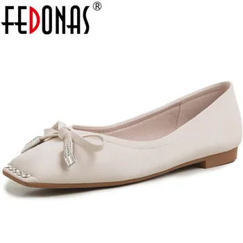 

FEDONAS Women Working Spring Sunmmer Low Heels Pumps New Arrival Fashion Concise 2020 Spring Shoes Woman Loafters Shoes