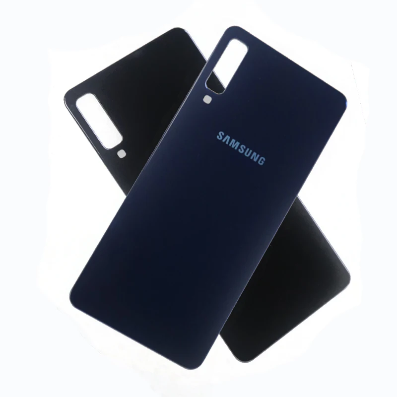 samsung Galaxy A7, A750, A750F, задняя крышка, чехол для батареи, задняя крышка корпуса, 3D стеклянная крышка, замена, Galaxy A750