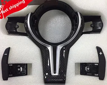 

Carbon fiber dial assembly steering wheel shift paddle for bmw f30 direct shift gear paddle shifter extension aluminum replace