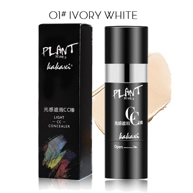 Ivory white Легкий консилер карандаш cc гриб Подушка BB увлажнение с осветляющим эффектом кожи лица стойкая Красота Макияж W1 - Цвет: Ivory white