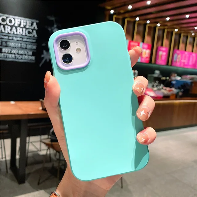 3 IN 1 Full Protection Case For iPhone 13 12 11 Pro Max XS X XR Heavy Duty Durable Armor Hybrid Silicone Shockproof Phone Cover sky blue