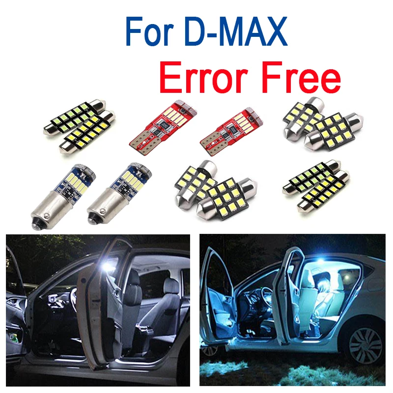 

6pcs x 100% Error Free LED interior dome bulb + license plate light kit for Isuzu D-MAX D MAX Dmax I II (2002-2019)