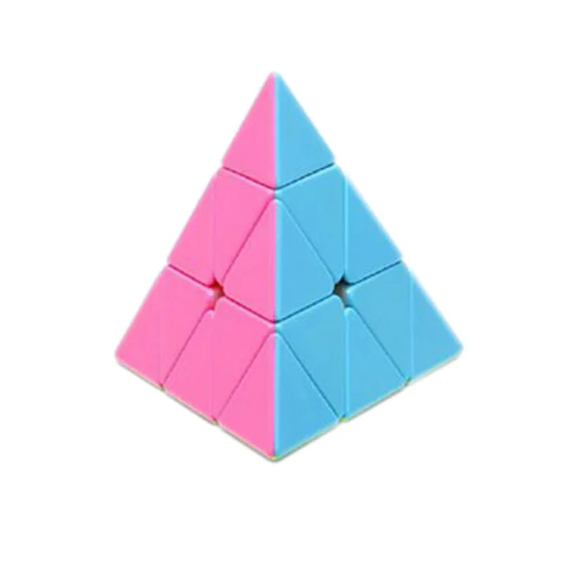 

[Yisheng Candy-Colored Pyramid Rubik's Cube] Cheap Special Shape Children'S Educational Pressure Reduction Toy Wholesale Rubik's