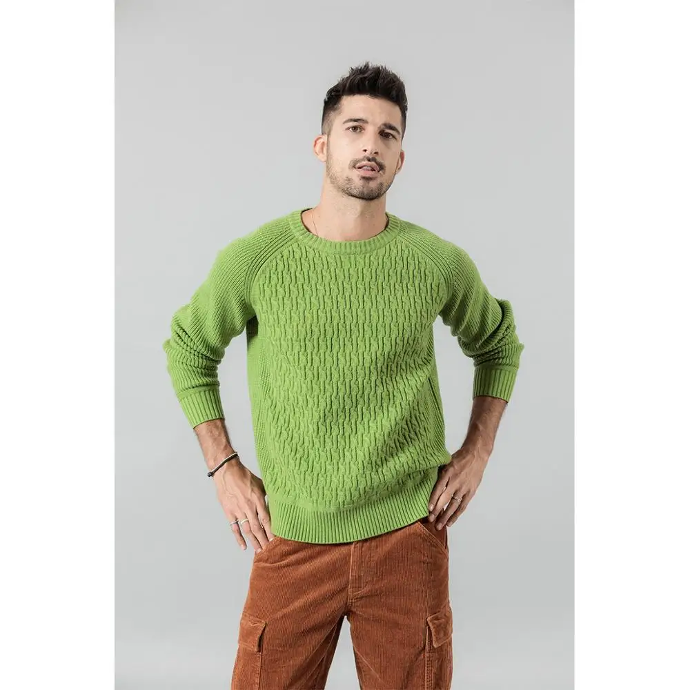 SIMWOOD осень зима вязаный мужской свитер реглан дизайн основной пряжи анти-пиллинг трикотаж высокого качества размера плюс 732