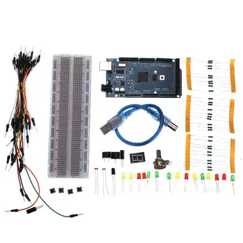 

2560 R3 Kits With Transparent 830 Breadboard Resistor LED Jumper Cable