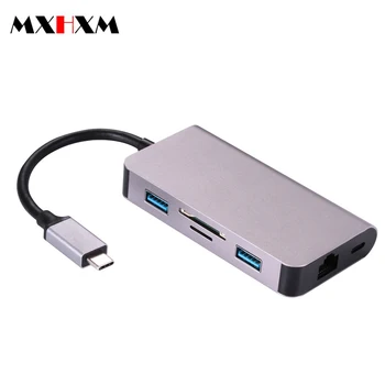 

Type-C gigabit card reader hub charging usb3.1 type c to rj45 multifunction converter