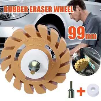 

4 inch 100mm Universal Rubber Eraser Wheel For Remove Car Glue Adhesive Sticker Pinstripe Decal Graphic Auto Repair Paint Tool