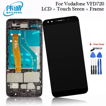 

5.5''For Vodafone Smart N9 VFD-720 VFD 720 VFD720 LCD Display+Touch Screen Phone with frame Replacement Parts With Tools