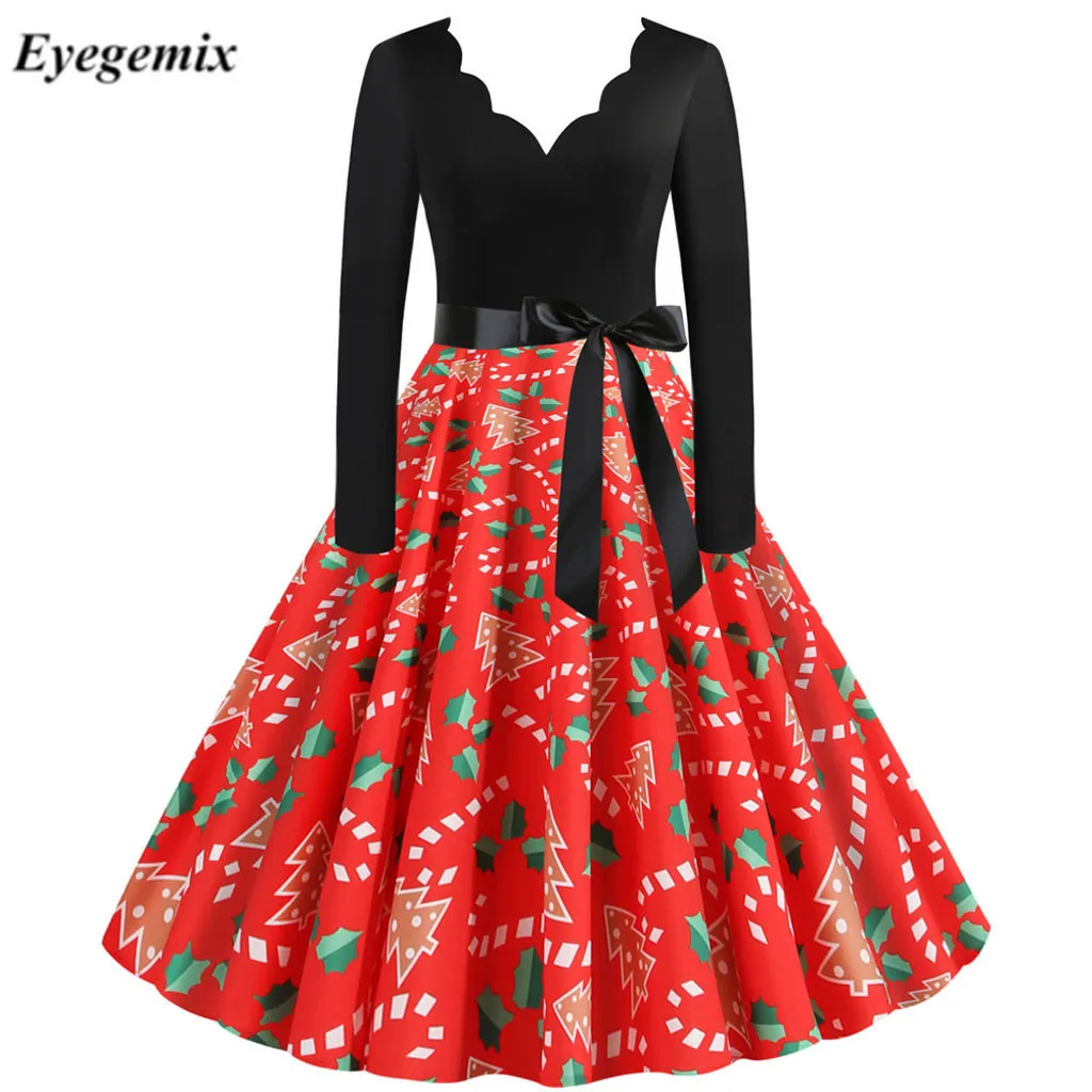 red christmas dress womens