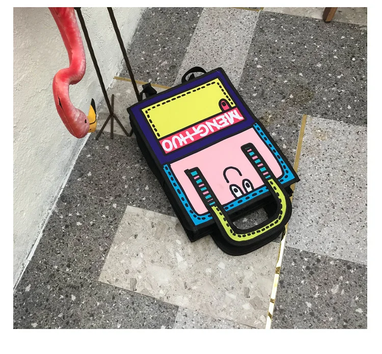 Популярная сумка с принтом комиксы ткань Оксфорд повседневная одежда женский
