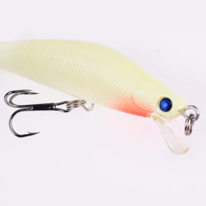 1Pcs 11cm 18g 3D Luminous Night Bait Fishing Minnow Lure Isca Artificial Hard Wa