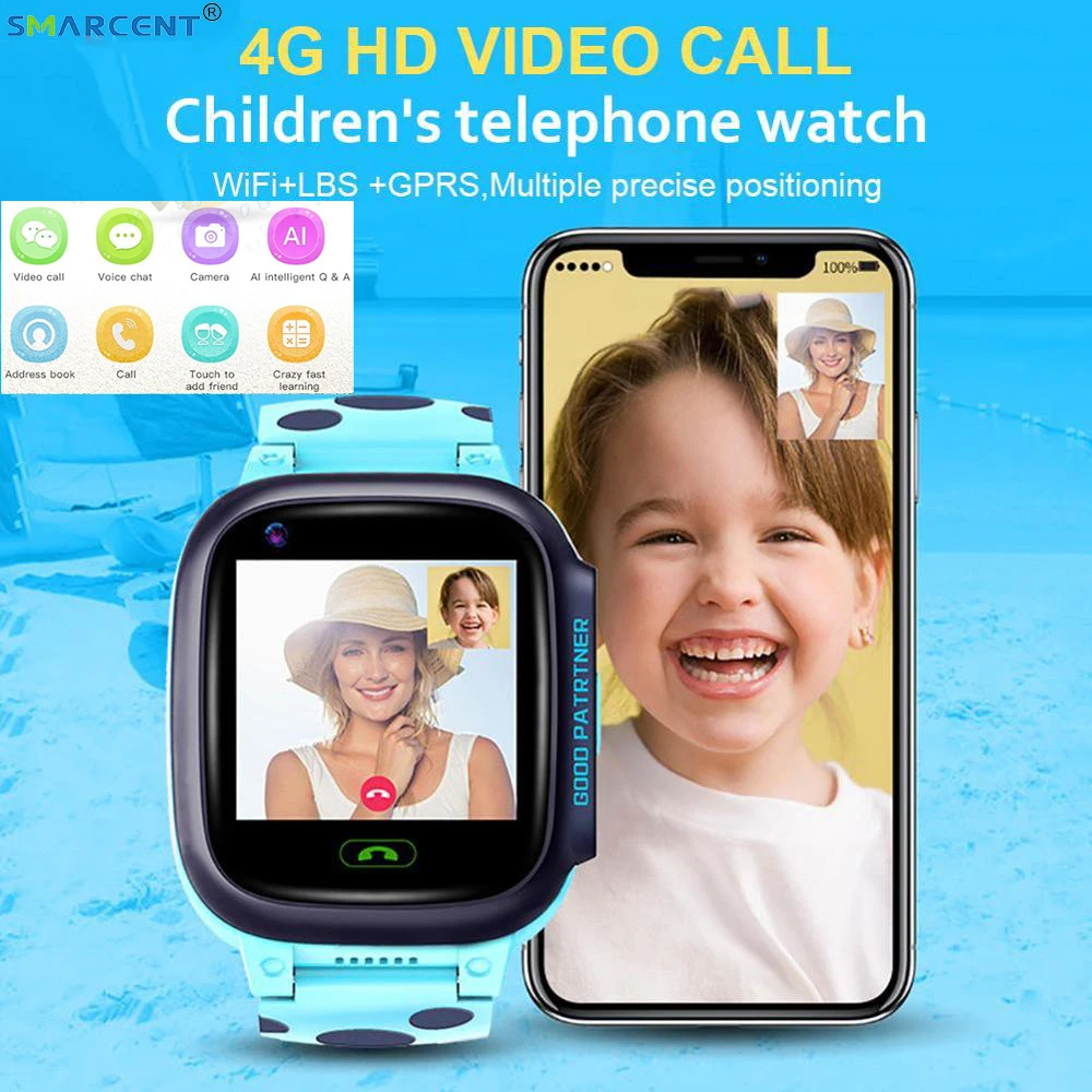 Y95 GPS Kinder Smart Uhr HD Video Anruf 4G Volle Netcom Mit AI Zahlung WiFi Chat GPS Positioning Uh