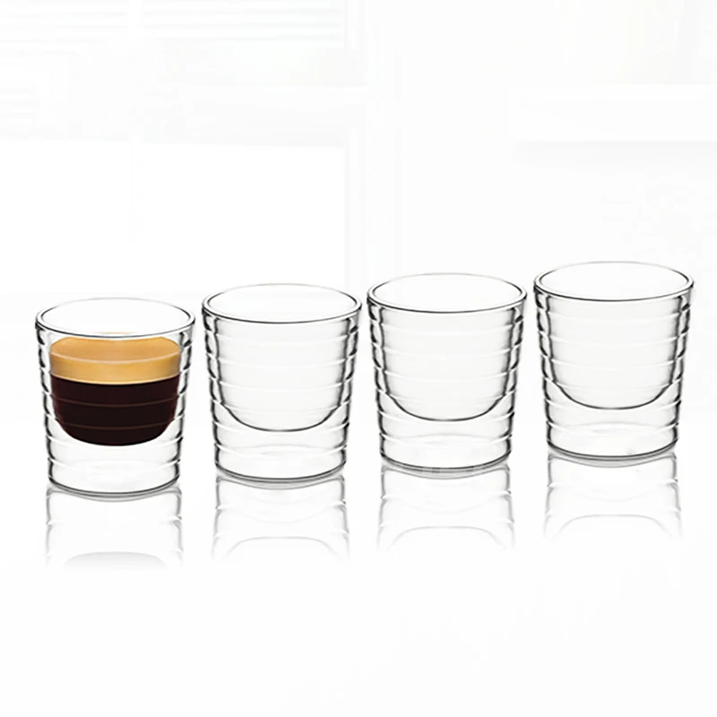 Кофейная чашка Nespresso с двойными стенками стеклянная кофейная кружка прозрачные