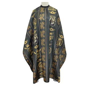 

Manufacturers Direct Selling New Style Europe and America Hair Dye Cloth Waterproof Adult Haircut Wai Cloth Vintage Hot Oil Trea