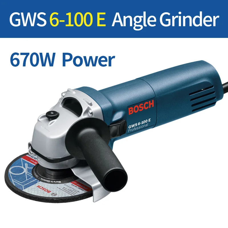 Bosch GWS серии угловая шлифовальная машина металла шлифованные для резки машина обновление Новое приспособление для полировки металла - Цвет: GWS 6-100 E