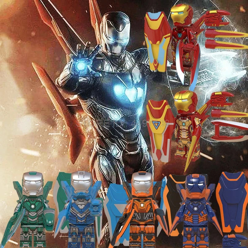 

Avengers Endgame Iron Man Mark Pepper Potts Building Blocks Captain America Marvel Thanos Hulk Thor IronMan Spider Man Baby Toys
