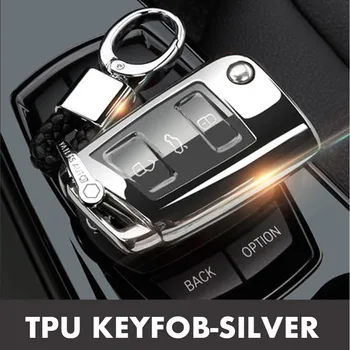 

Car Key Case Folding Remote Cover Keys Bag for VW Volkswagen B8 Tiguan Skoda Octavia Kodiaq Karoq for SEAT Ateca Leon New Polo