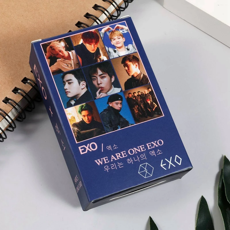 54 шт./компл. 2020 новые южнокорейские группы Kpop Exo LOMO карточка новый альбом