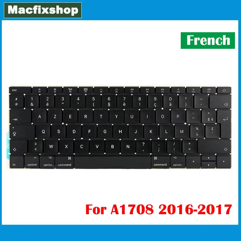 Оригинальный ноутбук французский A1708 клавиатура для Macbook Pro Retina 13 3 дюймов FR Azerty