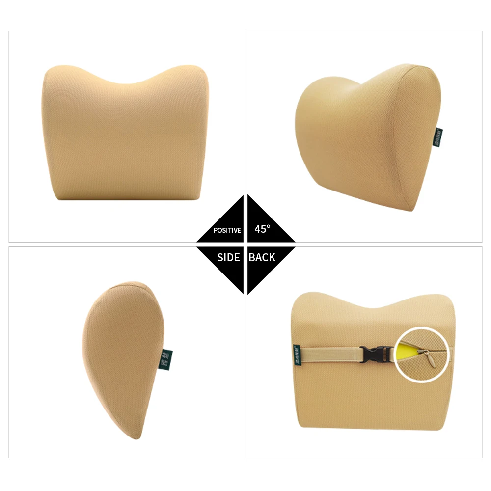

Memory Foam Car Pillow Rest Cushion Protection Safety Auto Headrest Support Pillow Pad Car Seats Accessories