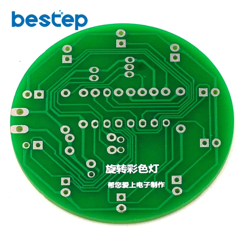 Веселые 4017 красочные вращающиеся светодиодные лампы с голосовой активировкой, печатная плата для производства DIY Kit, электронные детали для производства DIY