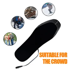 1 пара USB стельки для обуви с подогревом, согревающие стельки для ног, теплые носки для ног, Зимние Стельки для спорта на открытом воздухе, Теплые Зимние Стельки