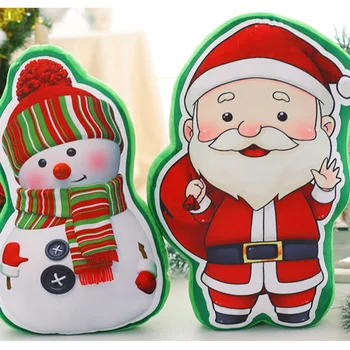 

45cm 3D Light Up LED Sing A Christmas Song Colorful Glowing Luminous Plush Santa Claus Stuffed Doll Toys Lovely Gifts new