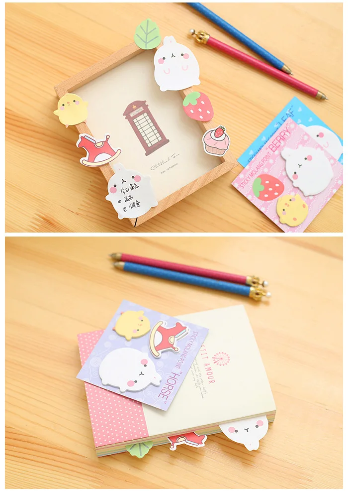 Cute Rabbit cartoon memo sticky notes cute decoration N sticky note paper pad Kawaii animal korea style